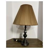 TABLE LAMP - DARK BRONZE FINISH, TURNED