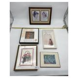 COLLECTION OF SIX FRAMED ARTWORKS - VAN GOGH
