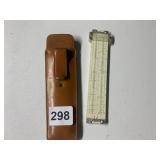 PICKETT SLIDE RULE - WITH LEATHER CASE.