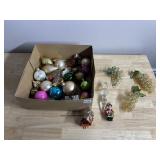 CHRISTMAS ORNAMENT LOT - GLASS BALLS, BLOWN GLASS