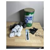 ROLLING ROCK BEER ADVERTISING TIN - LARGE CAN