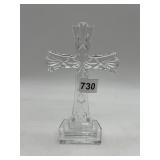 WATERFORD - CRYSTAL CROSS ON STEPPED BASE, CUT