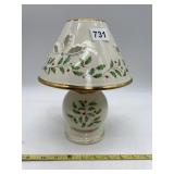 LENOX - HOLIDAY PATTERN CANDLE LAMP, PIERCED