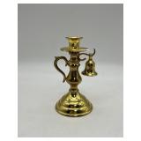 COLONIAL TRUST BRASS CANDLE STICK WITH HANGING