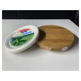 HEFTY ECOSAVE COMPOSTABLE PLATES WITH BOOS BLOCK
