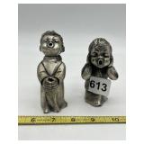 PELTRO PEWTER SINGING ANGEL FIGURINES