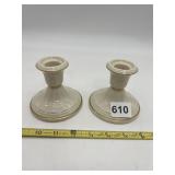 PAIR OF LENOX CANDLE HOLDERS