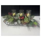 CHRISTMAS SLED CANDLE HOLDER  9.5' H X 20' W X 8'