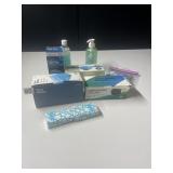 ICE BAG, FACE MASKS, HAND SANITIZER, ETC.