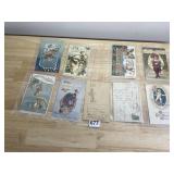 16 VINTAGE NEW YEARS POST CARDS - CANCELED MOST
