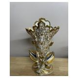 FRENCH PORCELAIN WEDDING VASE  DOES HAVE OLD
