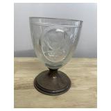 STERLING BASE #1572 ETCHED GRAPE PATTERN -