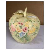 MICHELLE GOULD HAND PAINTED GLASS APPLE FORM