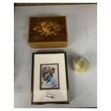 DEGRAZIA PICTURE, MUSIC BOX, PAPER WEIGHT