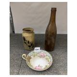 ANTIQUE CERAMIC & GLASS COLLECTION - STONEWARE