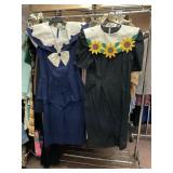 VINTAGE 80S DRESSES, NEED CLEANING AND REPAIR,