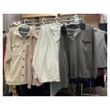 MEN'S SHIRTS VINTAGE TO MODERN, STAINING, XL-2X