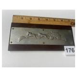 HORSE & CARRIAGE PLAQUE 7' W