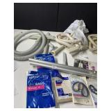 ASSORTED SWEEPER ACCESSORIES AND HOSES, BELTS