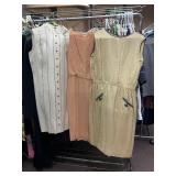 VINTAGE 60S SLEEVELESS DRESSES, NEED CLEANING AND