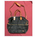 DOONEY & BOURKE NYLON PURSE WITH LEATHER TRIM,