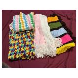 SMALLER COLORFUL VINTAGE AFGHANS