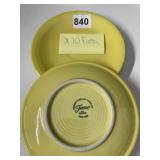 10 YELLOW 6' FIESTA PLATES