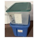 2 STORAGE TOTES AS PICTURED