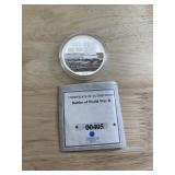 1944 BATTLES OF WORLD WAR TWO SILVER PLATE THE