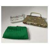SMITH BEADED PURSE, BLOCK HANDBAG, HL USA CLUTCH