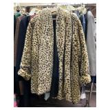 VINTAGE FREDRICK'S OF HOLLYWOOD FAUX FUR COAT