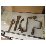 VINTAGE HAND TOOLS - ASSORTED WRENCHES, CLAMPS,