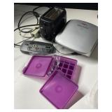 BLACK AND DECKER TOASTER, GEORGE FOREMAN GRILLED,