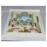 THOMAS MCKNIGHT - LEEWARD BAY, SERIGRAPH ON