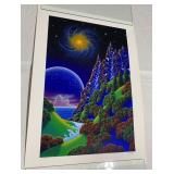 SIGNED ABSTRACT DIGITAL PRINT - NIGHT VISION BY