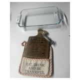 PYREX BAKING PAN, MUDPIE APPLE PIE RECIPE ON