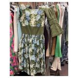 VINTAGE HANDMADE 50S DRESS, EST SIZE XS