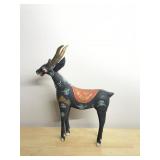 VINTAGE FOLK ART HAND PAINTED DEER