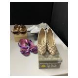 4 PAIRS VINTAGE SHOES SZ. 8.5