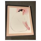 LARGE FRAMED RC GROHMAN UNDER GLASS