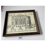 PRINT MAIN FAï¿½ADE OF VILLA FOSCARI 11 X 9