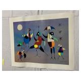 SIGNED MODERNIST MIXED MEDIA ARTWORK -
