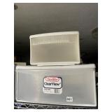TWO STERLITE CLEARVIEW STORAGE DRAWERS 145 QUART