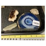 MINERAL & GEODE SPECIMEN COLLECTION - BLUE AGATE