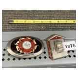 VINTAGE FIRE DEPARTMENT BELT BUCKLE - VFD EMBLEM