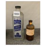 VINTAGE CHEMICAL BOTTLES - DE CE CO SPECIAL