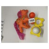 MY LITTLE PONY, RATTLE, SMILEY BALL
