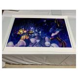 FRAMED PRINT - UNDERWATER FANTASY SCENE W/