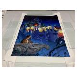 SIGNED PRINT - SURREAL FANTASY COMPOSITION W/