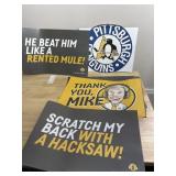 PITTSBURGH PENGUIN SIGN , THANK YOU MIKE RADIO